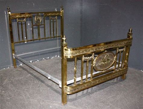 Great Art Deco Full Size Brass Bed