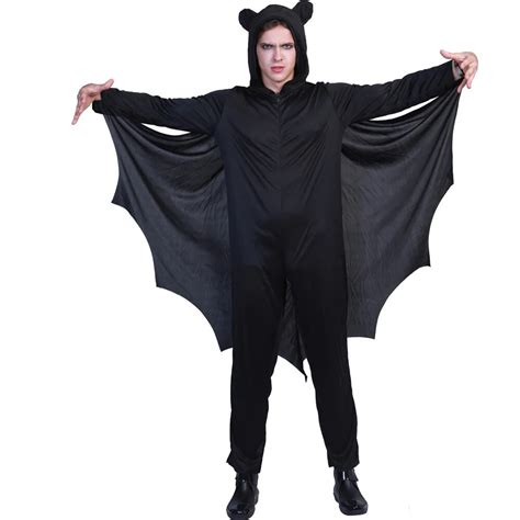 halloween purim carnival costumes cosplay bat vampire ghost hooded jumpsuit cloak clothing dress