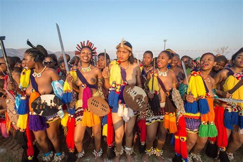 Annual Umhlanga Reed Dance In Ludzidzini Swaziland
