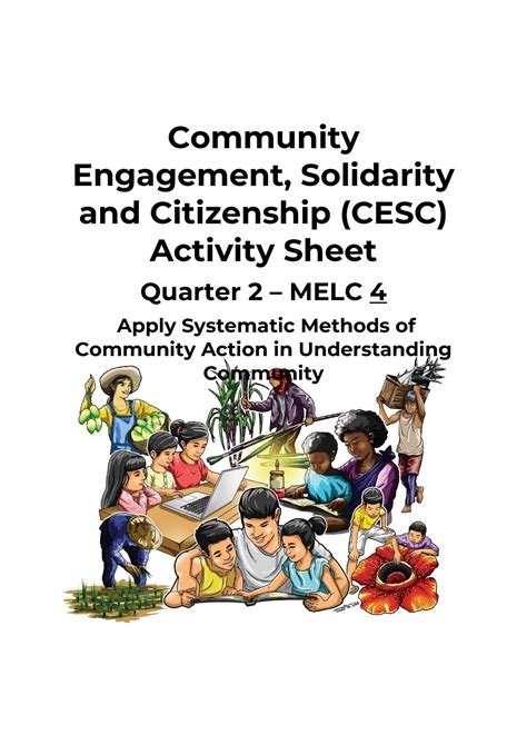 Community Engagement Solidarity And Citizenship Cesc Activity Sheet