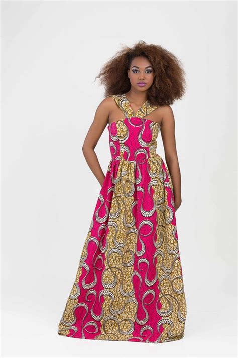 African Print Maxi Dress Estilos De Vestido Africano Moda Africana Vestidos De Estampados