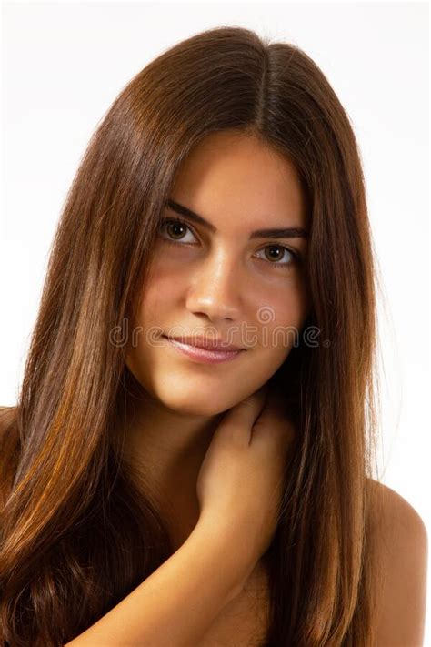 Beauty Feminine Portrait Of Female Face With Healthy Natural Skin