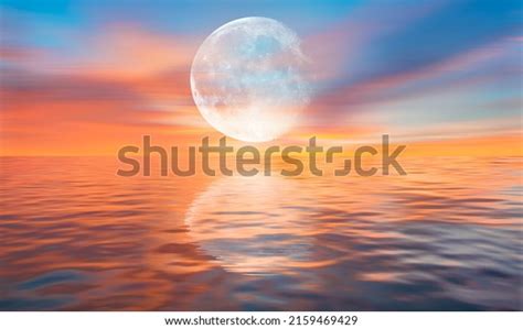 2091 Moon Over Water Red Images Stock Photos 3d Objects And Vectors