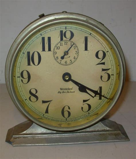 Antique 1927 Westclox Big Ben Deluxe Alarm Clock Non Working Made In