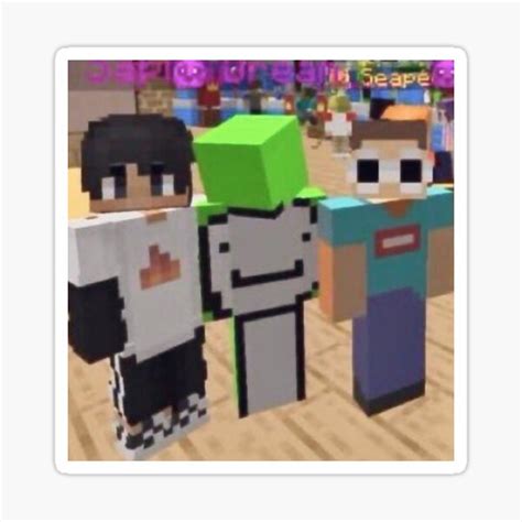 Dream Team Minecraft Skins Sticker For Sale By Kylaagrace Redbubble
