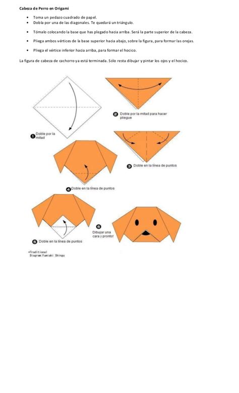 Cabeza De Perro En Origami
