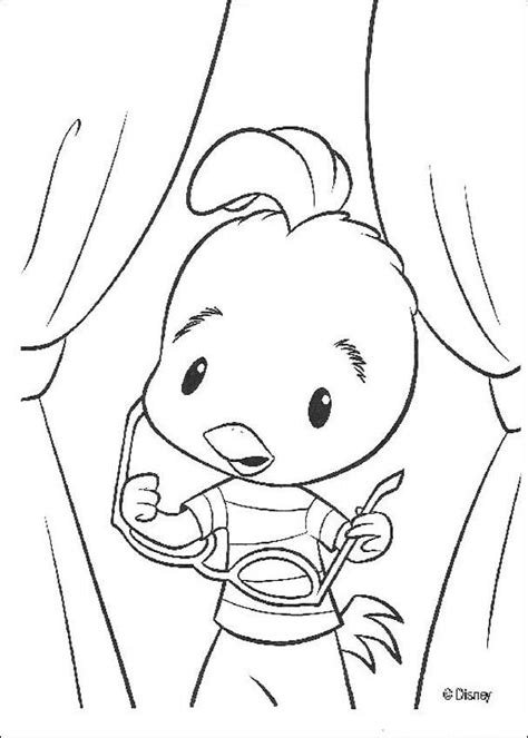 Chicken little coloring page (086) to print off and color Chicken little 38 coloring pages - Hellokids.com