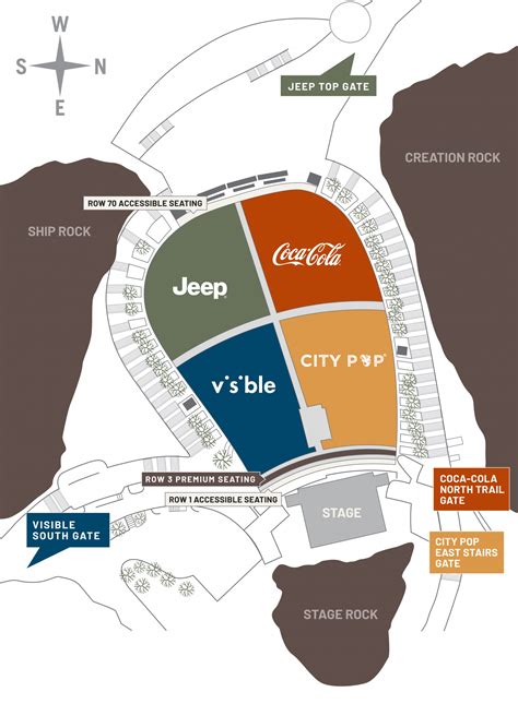 Red Rock Seating Chart With Seat Numbers