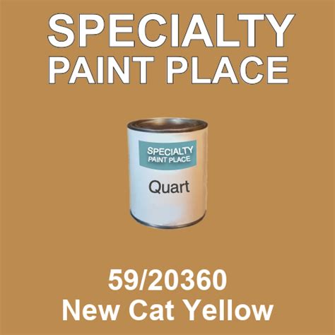 59 20360 New Cat Yellow Tiger Touch Up Paint Quart