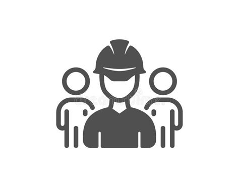 Engineering Team Icon Engineer Or Architect Group Sign Vector Stock