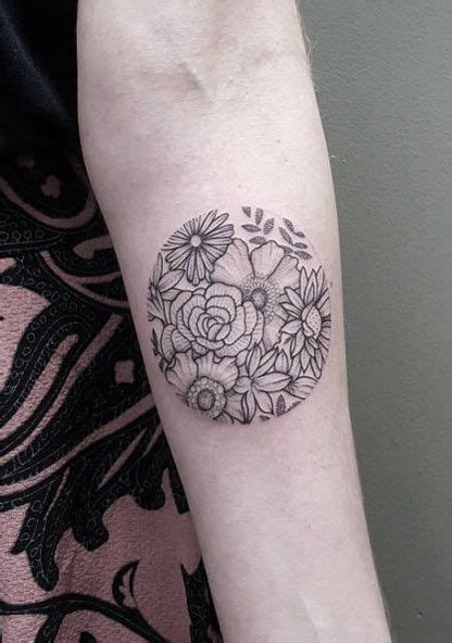 Circular Floral Piece By Ben Doukakis Trendy Tattoos Unique Tattoos
