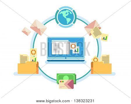 Electronic Document Vector Photo Free Trial Bigstock