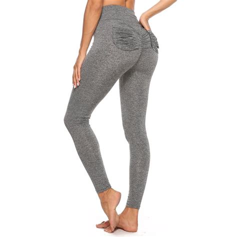 fittoo ruched butt lifting leggings high waisted workout sport tummy control gym yoga pants