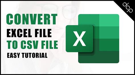 Convert Excel To Csv File Youtube
