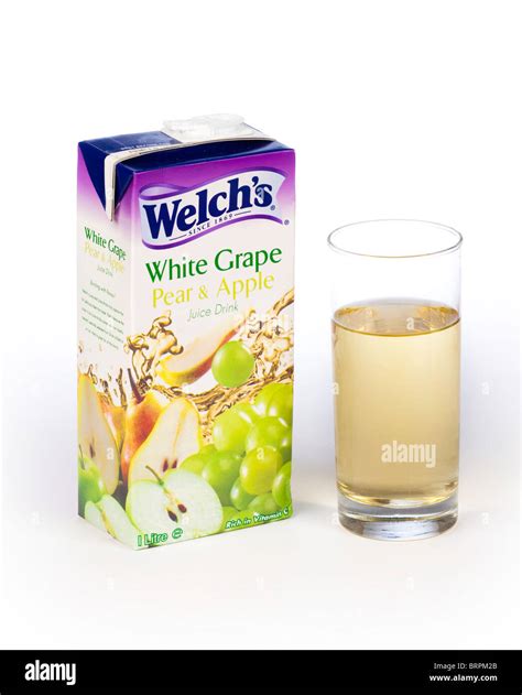 Welchs White Grape Juice Drink Stock Photo Alamy