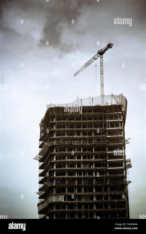Under Construction Building Stock Photo Alamy