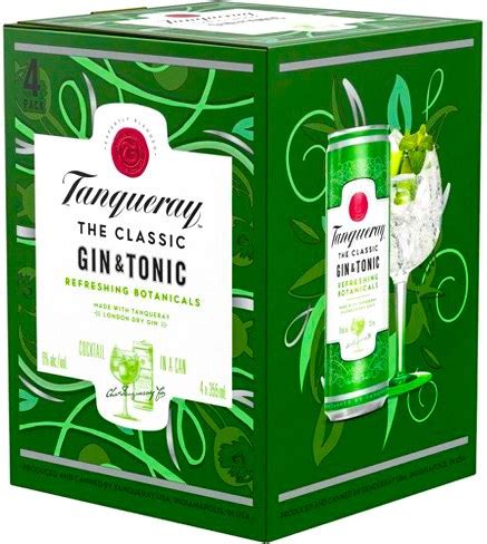Tanqueray The Classic Gin And Tonic 4pk 355ml Can Legacy Wine And Spirits
