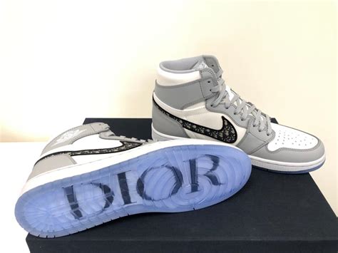 Dior X Jordan 1 High Og Grey Exclusive Limited Edition