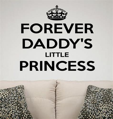daddy s little princess quote wall sticker quote by worldofdecals
