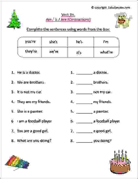 English Worksheets For Grade 1 Kids To Learn The Use Of