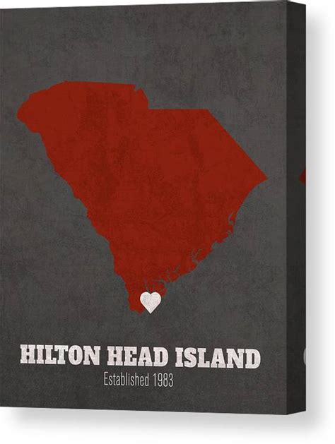 Hilton Head Island South Carolina City Map Founded 1983 University Of