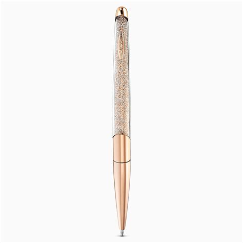Swarovski Crystalline Nova Ballpoint Pen Clear And Rose Gold Peters