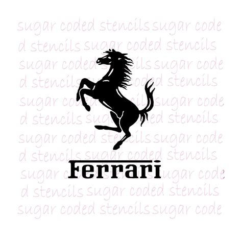 Ferrari Logo Silk Screen Cookie Stencil Etsy
