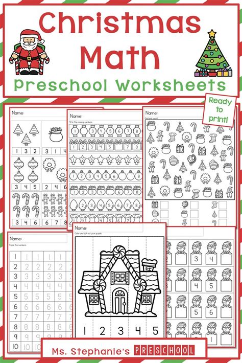 Kindergarten Christmas Math Activities