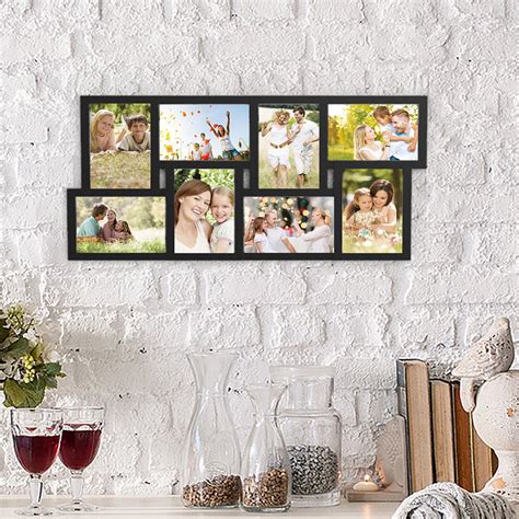 Lavish Home Collage Picture Frame With 8 Openings For 4x6 Photos Wall