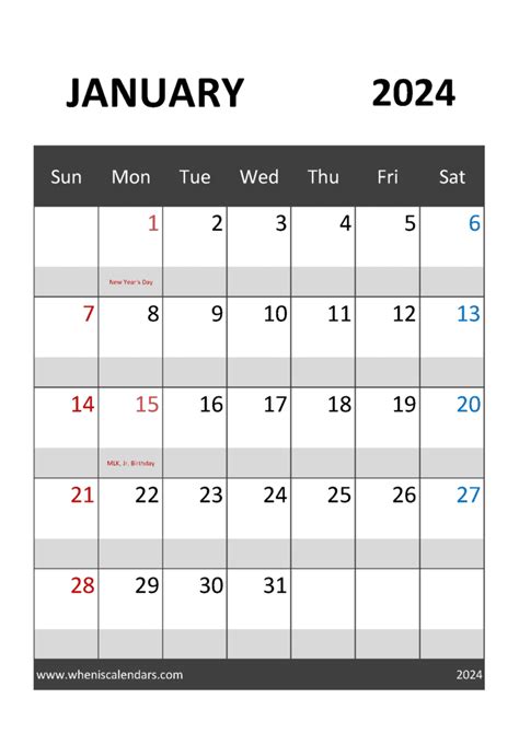 January 2024 Calendar Editable Monthly Calendar