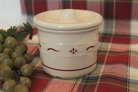 Longaberger Pottery Woven Traditions Salt Crock or Butter Bowl | Etsy