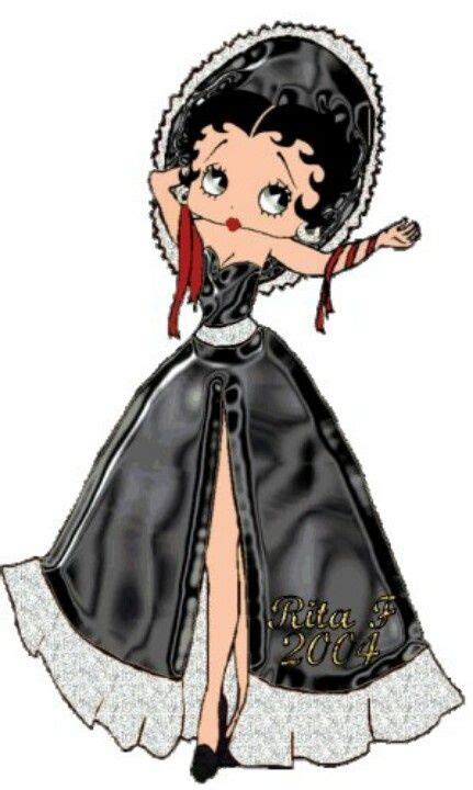 Southern Belle Betty Boop In Black Dress And Hat By Rita F The Real
