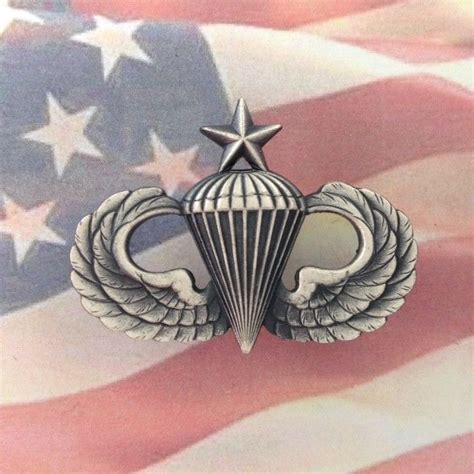 Us Senior Paratrooper Airborne Parachute Wings Badge