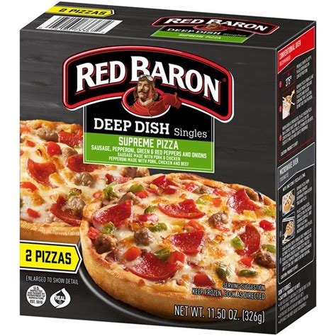 Red baron singles pizza cooking instructions. Red Baron Deep Dish Singles Supreme Pizza 2Ct | Hy-Vee ...