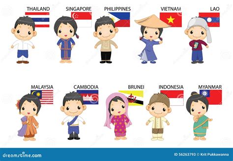 Cartoon Asean Stock Illustration Illustration Of Philippines 56263793
