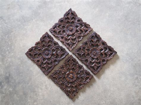 The best decorative tile walls and floors from floor & decor decorative tile can be an excellent addition to many different rooms throughout the home. Set of 4 Decorative Wood Wall Sculpture