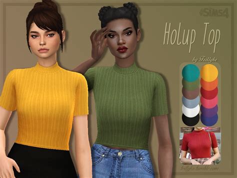 Trillyke Holup Top Sims 4 Sims Sims 4 Tops