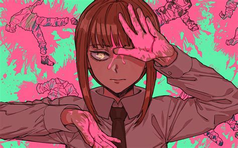 Makima Grunge Art Chainsaw Man Manga Antagonist Chainsaw Man Characters