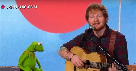 Ed Sheeran And Kermit The Frog Sing Rainbow Connection For Us Comic