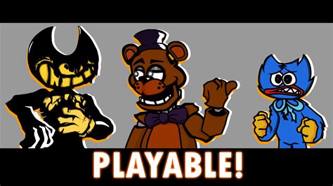 fnf roasted but freddy bendy vs huggy wuggy mod play online free