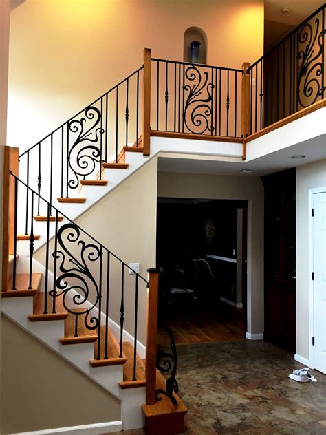 Interior Decorative Wrought Iron Railings Iron Stair Railing Indoor