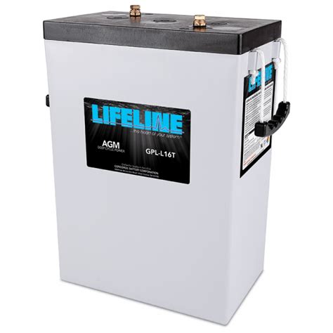 Lifeline Agm Gpl L16t Deep Cycle Battery 6v 400ah Battery Central
