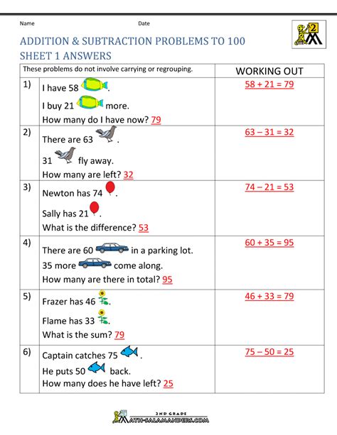 Next, we will add and subtract numbers less than or equal to 20 and solve addition and subtraction word problems. Addition and Subtraction Word Problems Grade 1 | Nurul Amal