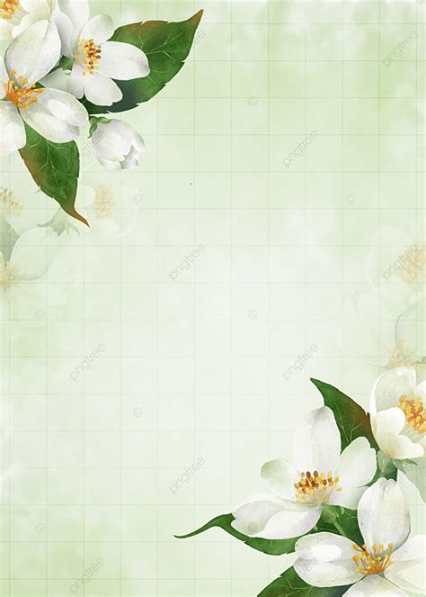 Background Bunga Dalam Bunga Penuh Petal Putih Latar Belakang Warna Air
