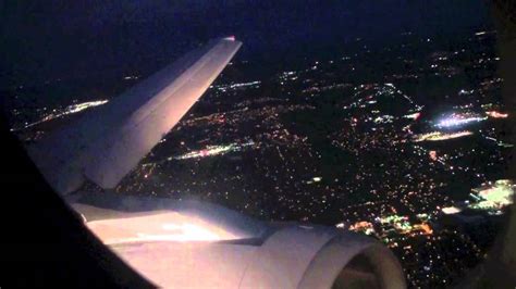 Night Landing At Houston Iah United A320 Youtube
