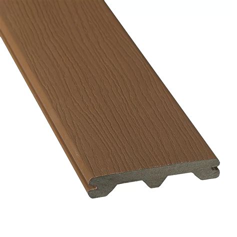 Veranda 20 Ft Hp Composite Capped Grooved Decking Walnut The