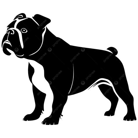 Bulldog Dog Silhouette Vector Bulldog Bulldog Art Bulldog Silhouette