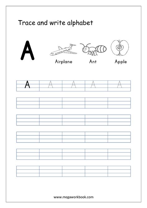 Worksheets For 4 Years Old Kids Activity Shelter Alphabet Tracing