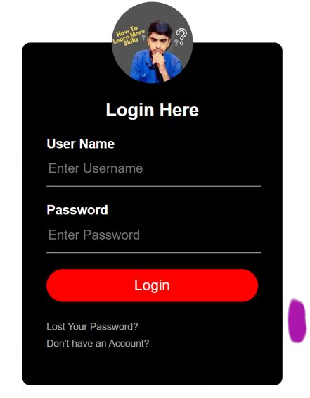 Beautiful Transparent Login Form Using Simple Html Cs