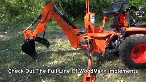 Woodmaxx Wm 6600 3 Point Hitch Backhoe Attachment 2015 Youtube